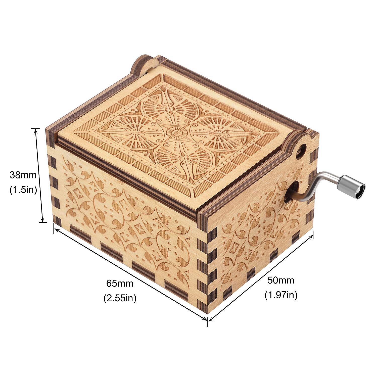 Personalized Engraved Wooden Music Box: Custom Song & Message - Etsy