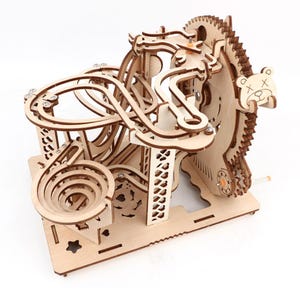 DIY Holz-Murmelbahn-Kit - Lustige Familienaktivität