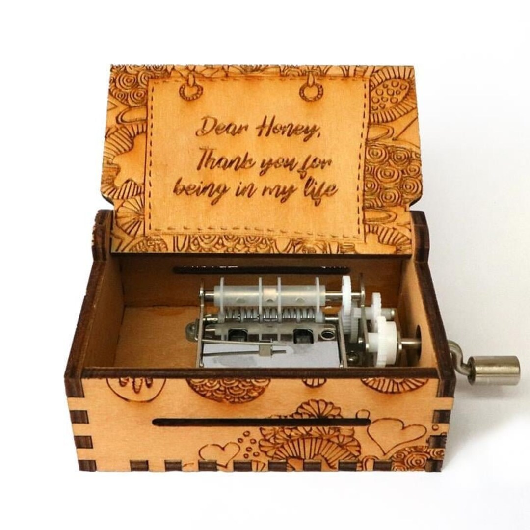 Custom Song Personalised Large Music Box Birthday Etsy
