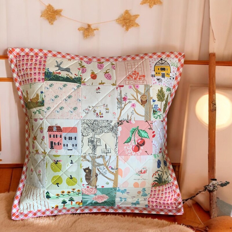 Multicolor - Set of 2 Patchwork Pillow Covers 53