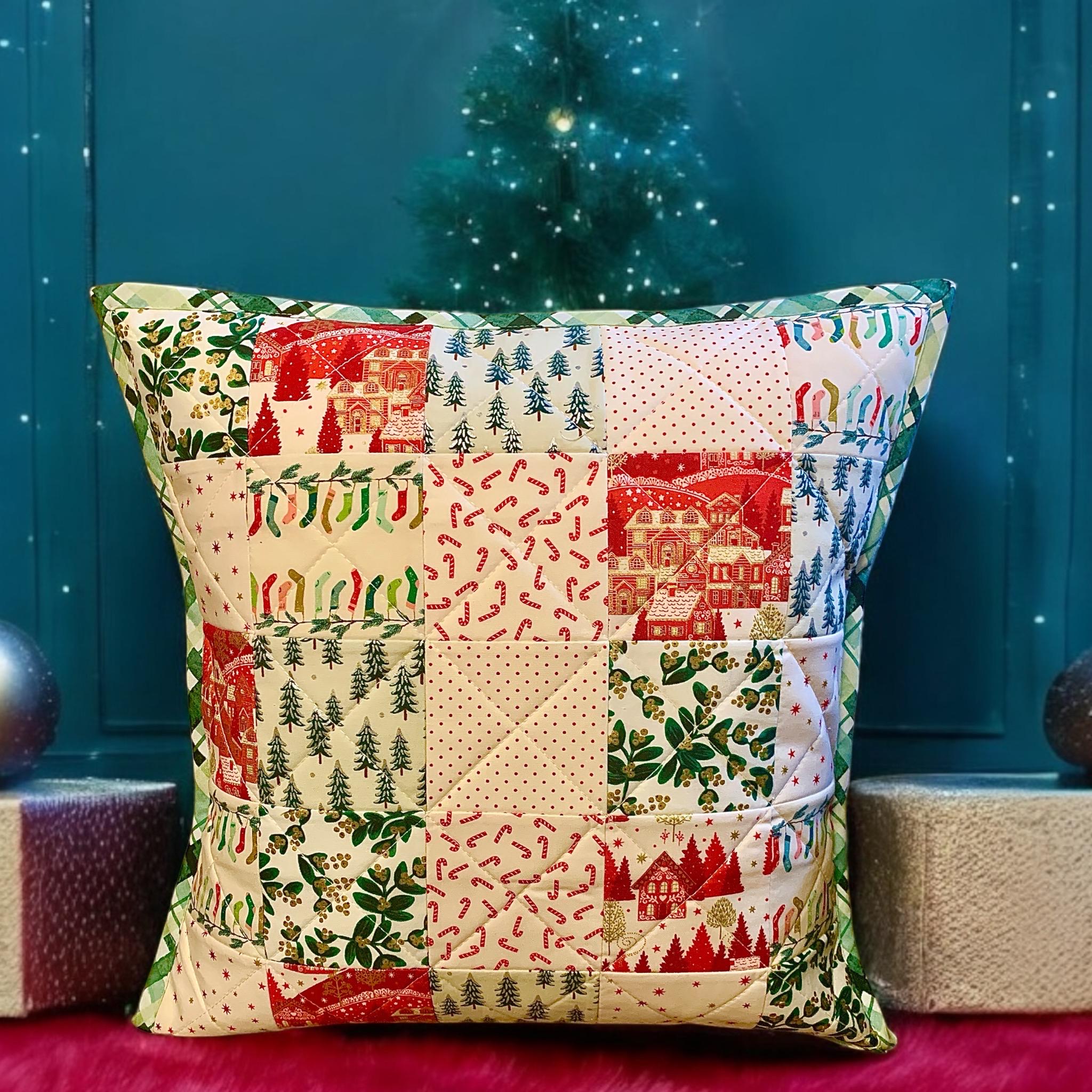 【A VACATION】PILLOW PATCH WORK Patchwork Christmas Pillows - Etsy