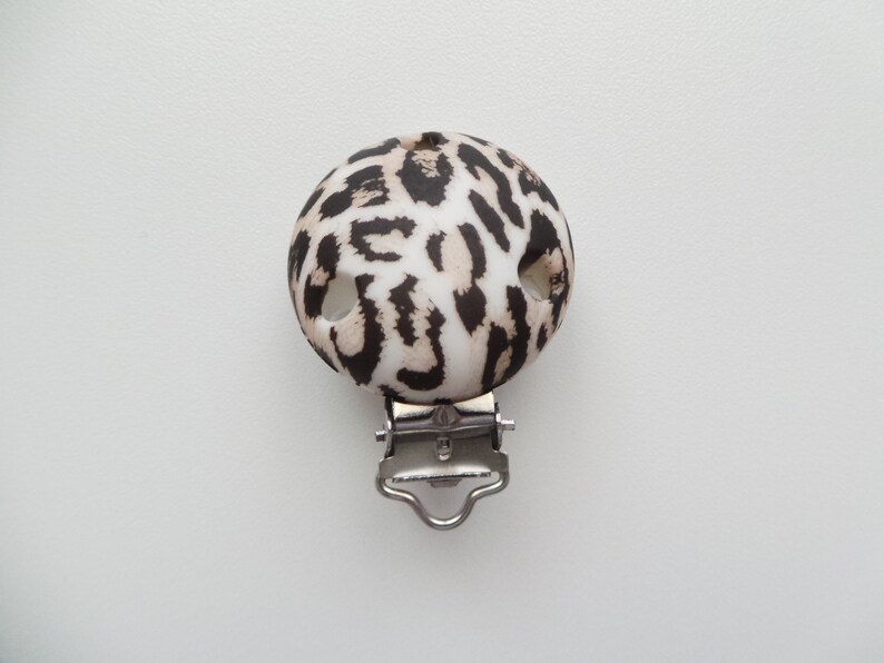 Silicone Dummy Clip Leopard Print Silicone Pacifier Clip Etsy UK