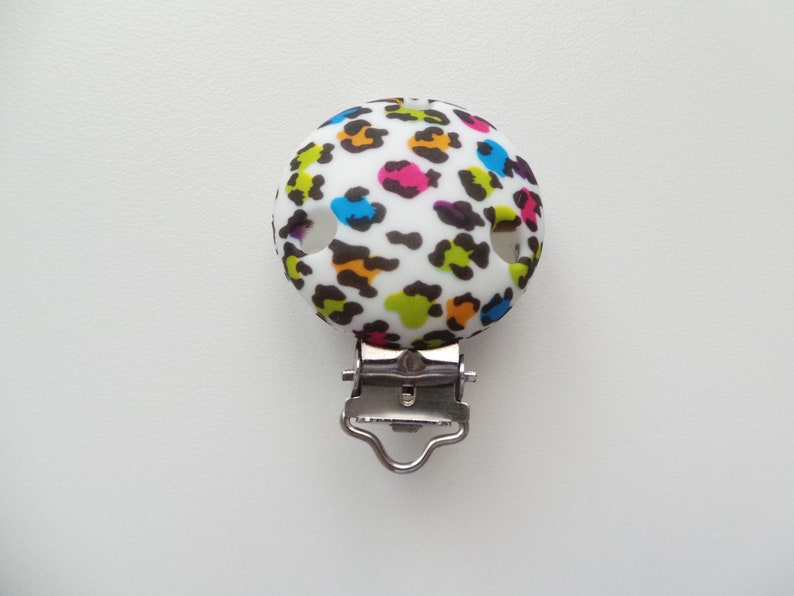 Silicone Dummy Clip Leopard Print Silicone Pacifier Clip Etsy UK