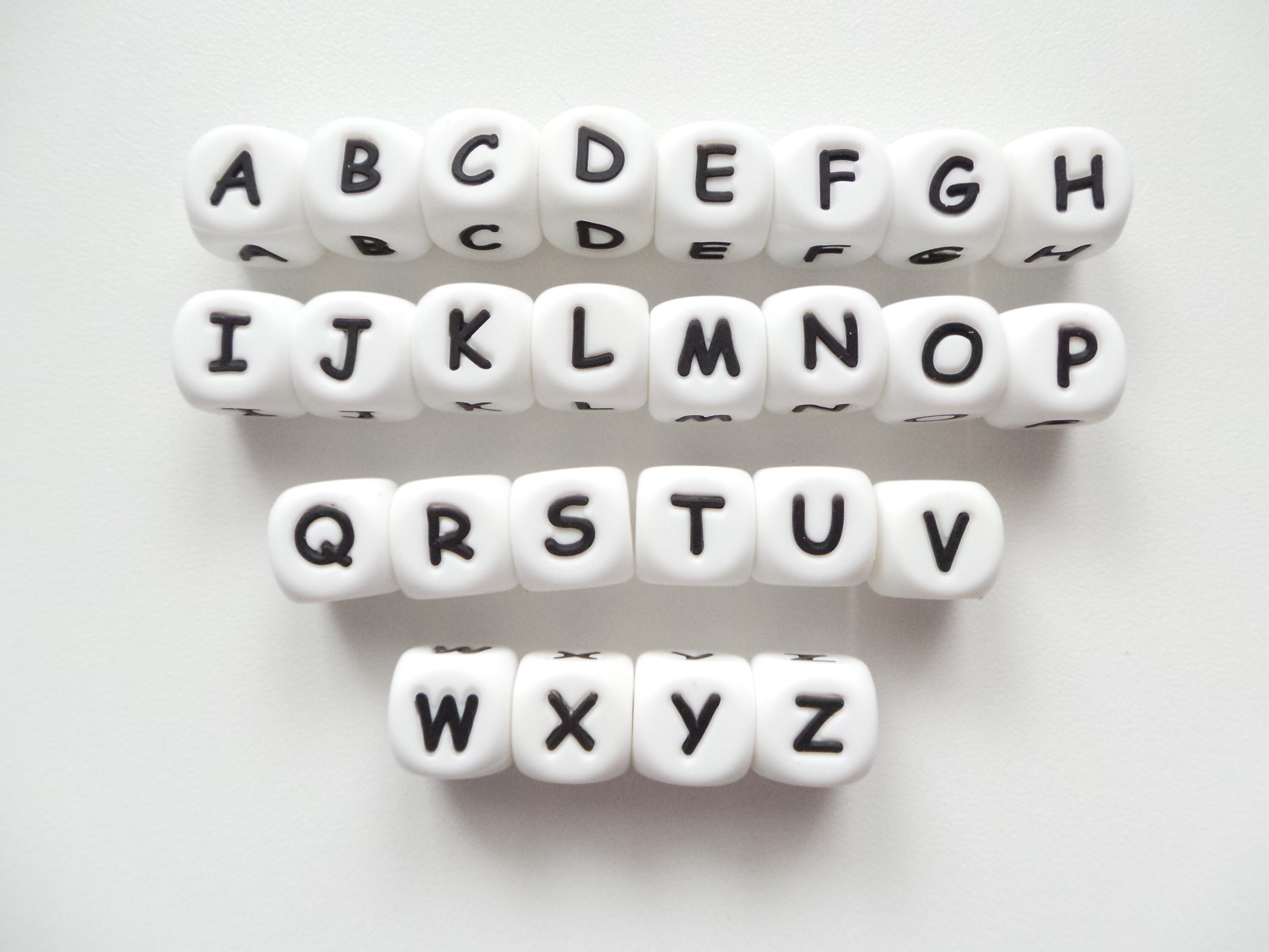 SWS3- “I” Silicone Alphabet 30 Count Pack Wholesale Silicone Beads – My  Pretty Posh Princess
