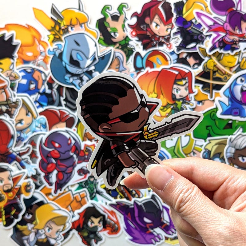 Marvel Rivals Sticker Sheets Invisible Marvels Rivals Stickers - Etsy