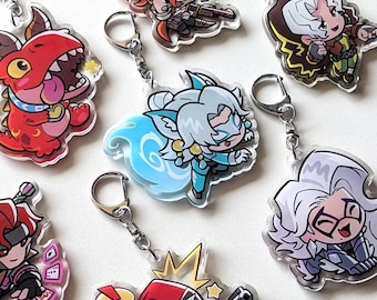 Rivals Keychains (w/ Thick, Smooth Finish) by nosewithglasses