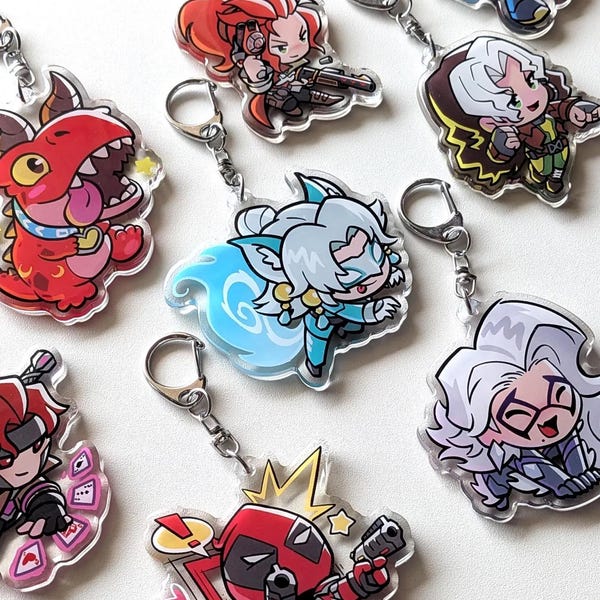 Rivals Keychains (w/ Thick, Smooth Finish) by nosewithglasses