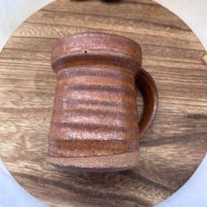 Handmade Studio Pottery Mug, Minimalist Coffee Mug, Pottery Mug Signed