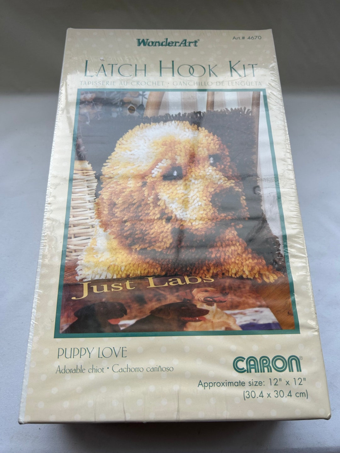 Vintage Wonderart Latch Hook Kit Puppy Love/ Labrador Retriever Etsy