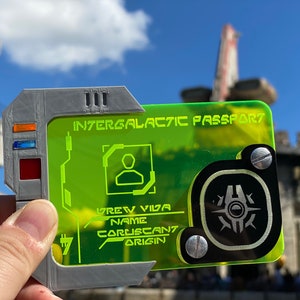 Intergalactic Passport Datapad - Star wars Galaxy&#39;s Edge Batuu (Magic Band+ compatible)