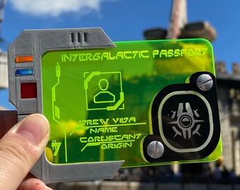 Intergalactic Passport Datapad - Star wars Galaxy's Edge Batuu (Magic Band+ compatible)