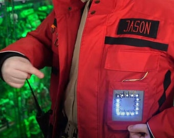 Red Jacket Pocket Gizmo led square - Ghostbusters Frozen Empire