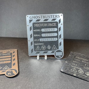 Asset Serial Tag Custom - Ghostbusters Plasma Series Spengler’s Proton ...