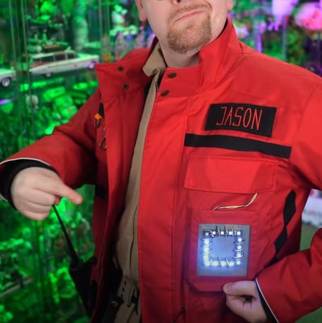 Red Jacket Pocket Gizmo Led Square - Ghostbusters Frozen Empire - Etsy