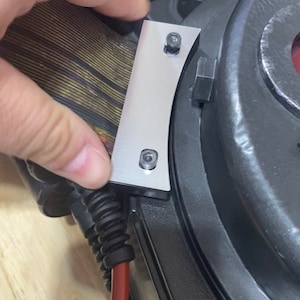 Haslab Proton pack - Cyclotron ribbon clamp overlay brushed metal finish