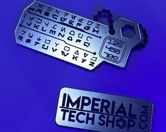 Battuu / Aurebesh Keychain Translator (Star Wars Font)
