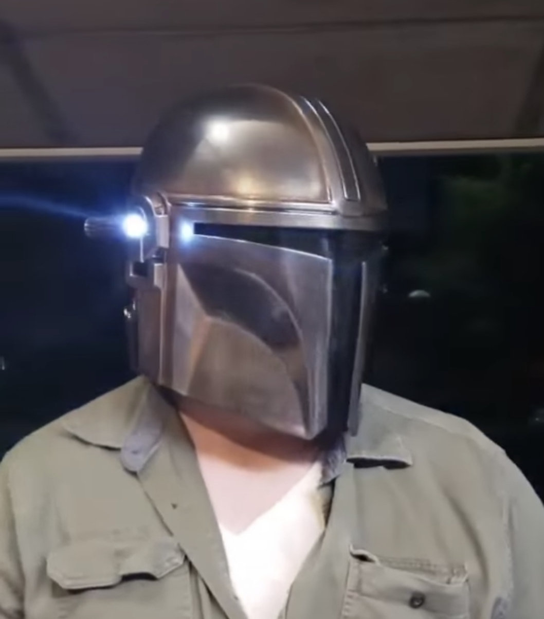 The Mandalorian Helmet Flashlight Electronics ONLYMando Etsy
