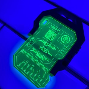 V2 Star Wars Galaxy's edge ID Card Batuu Cosplay (SEM SUPORTE)