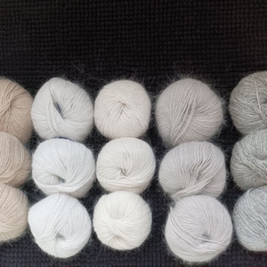 Angora Yarn Angora yarn for knitting Fluffy Cozy Soft Warn yarn skein 25 g