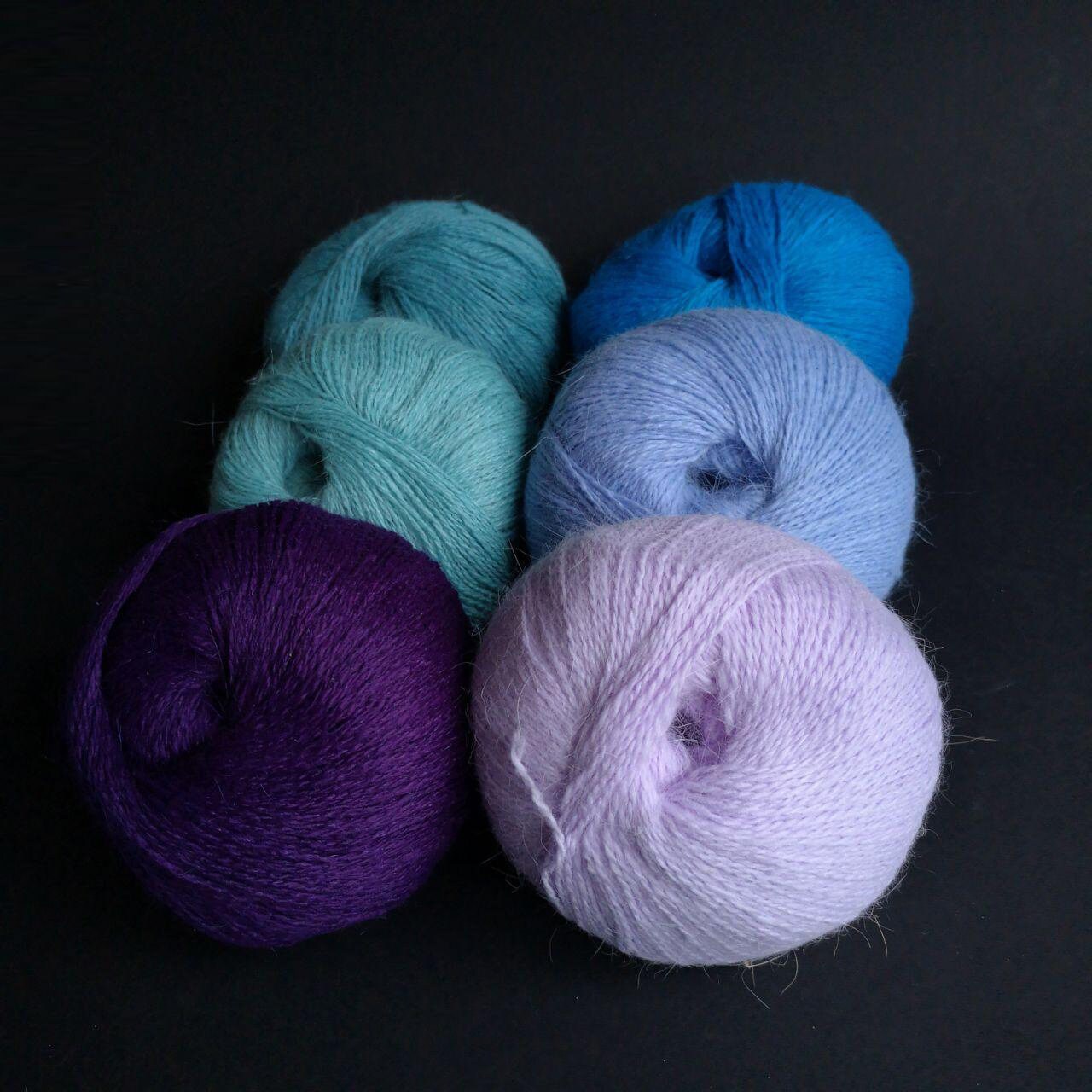 Angora yarn hand knitting yarn angora on skein 50 g Etsy