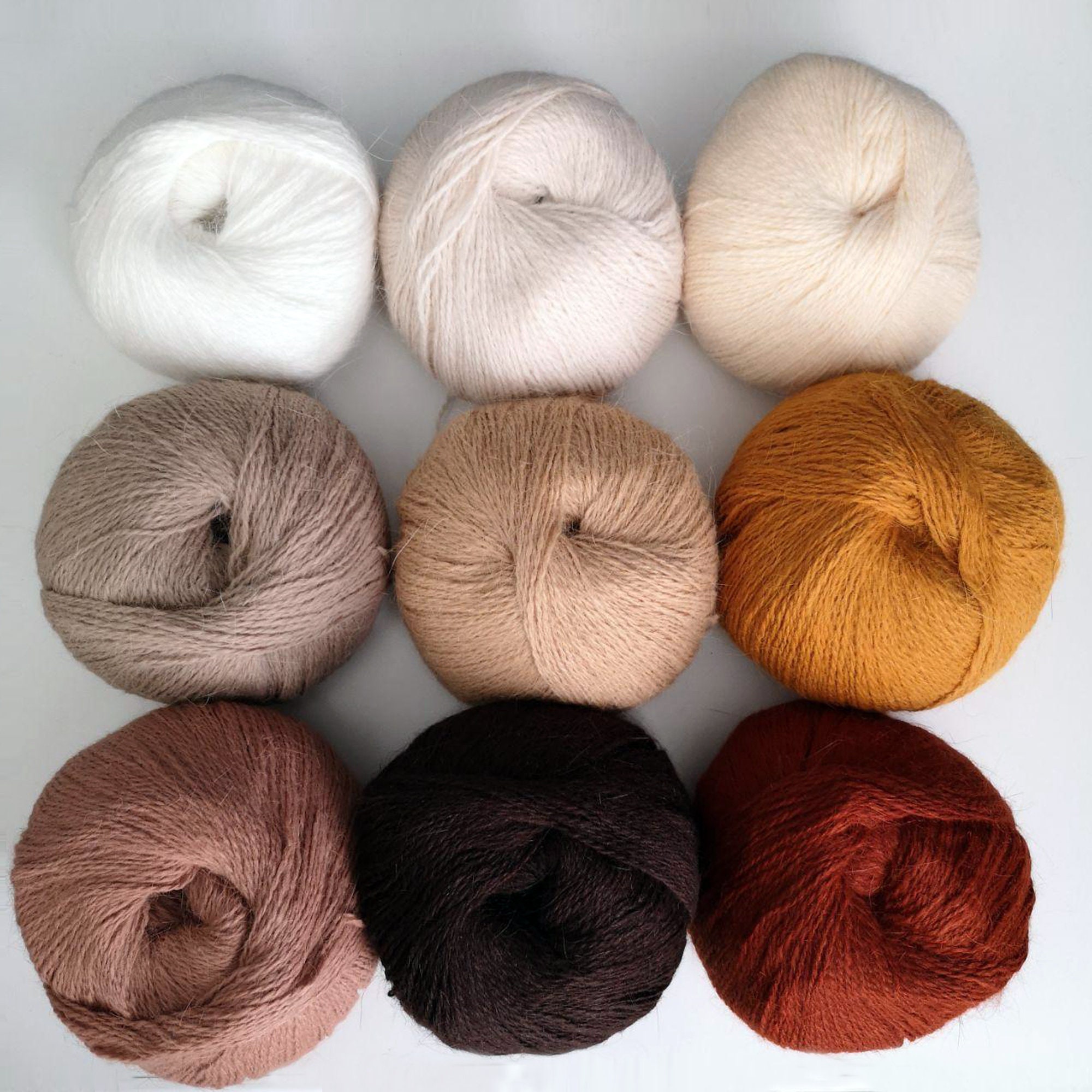 Angora yarn set 450 gram 9 skein for baby knit photographer Etsy