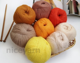 Angora yarn, rabbit yarn, hand knitting yarn, angora on skein, fluff yarn, 50 g