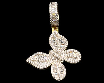 Collar de tenis con mariposas