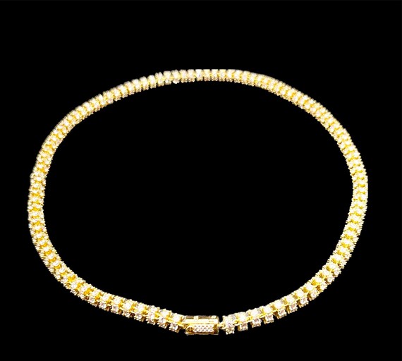 Gold ICED 360 Circle CHAIN