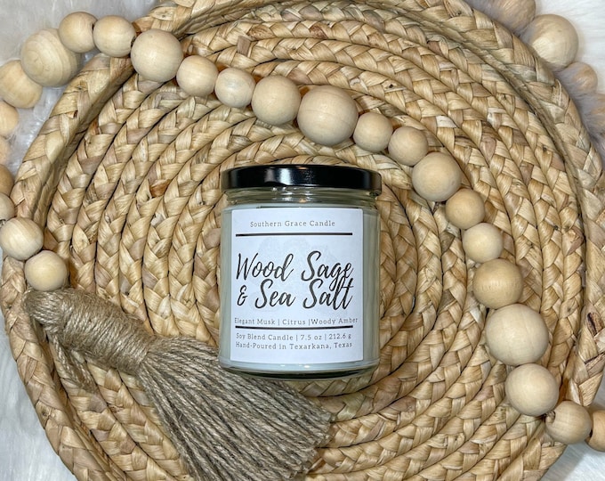 Wood Sage & Sea Salt Candle