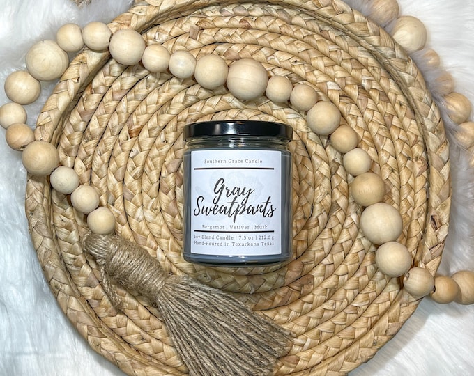 Gray Sweatpants Candle
