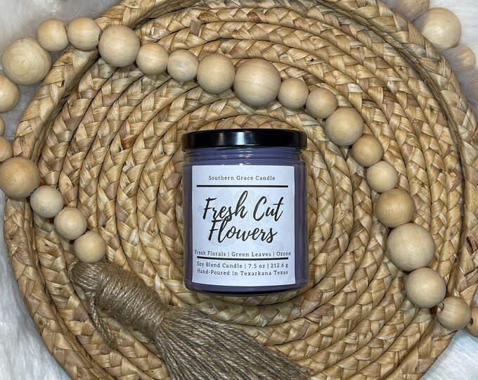 Fresh Cut Flowers Soy Candle