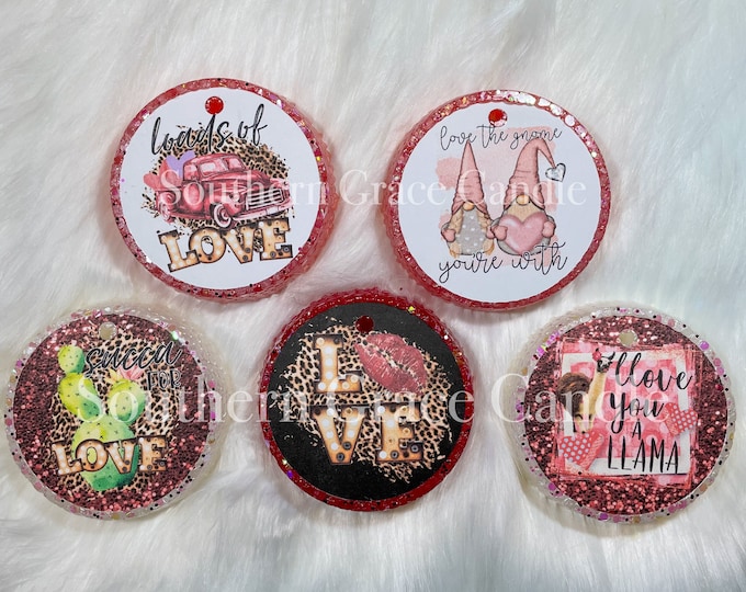 Valentine’s Cardstock Car Freshies