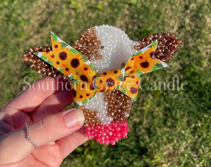 Sunflower Cow Freshie | Cow Car Freshie | Sunflower Freshie | Cow Car Scent | Cow Head Freshie | Cow Freshie | Cow Freshy | Sunflower Freshy