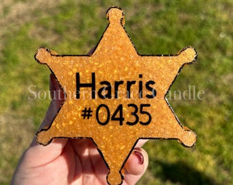Sheriff Badge Car Freshie
