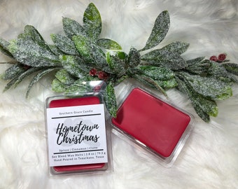 Hometown Christmas Wax Melts | Christmas Wax Melts | Soy Blend Wax Melts | Cinnamon Wax Melts | Balsam Wax Melts | Winter Wax Melts |