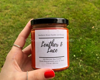 Leather & Lace Candle | Leather and Lace Candle | Leather and Lace Soy Blend Candle | Leather and Lace | Leather and Lace Melts
