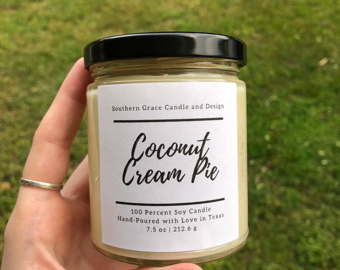 Coconut Cream Pie Soy Candle