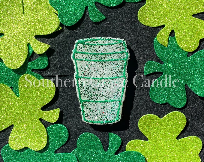 Shamrock Latte Car Freshie