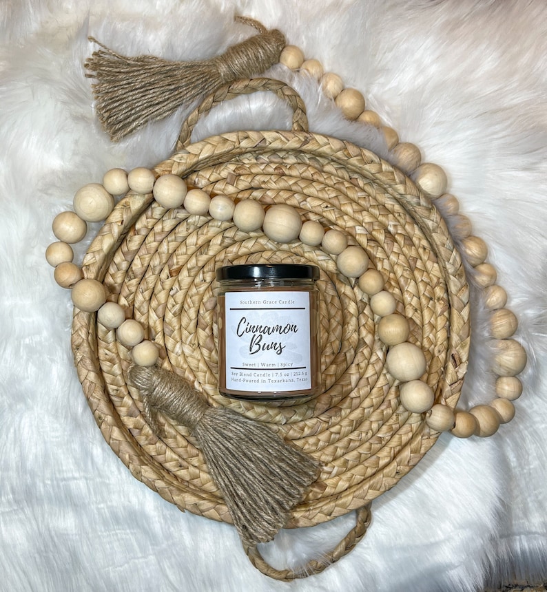 Cinnamon Roll Candle Cinnamon Buns Candle Yellow Candle Cinnamon Buns Soy Blend Candle Cinnamon Roll Candles Cinnamon Candle