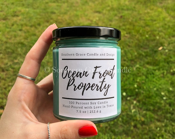 Ocean Front Property Soy Candle