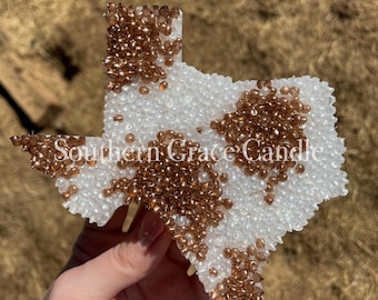 Cow Print Texas Car Freshie