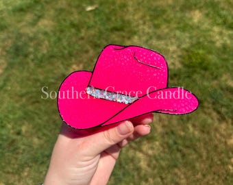 Rhinestone Cowgirl Hat Car Freshie