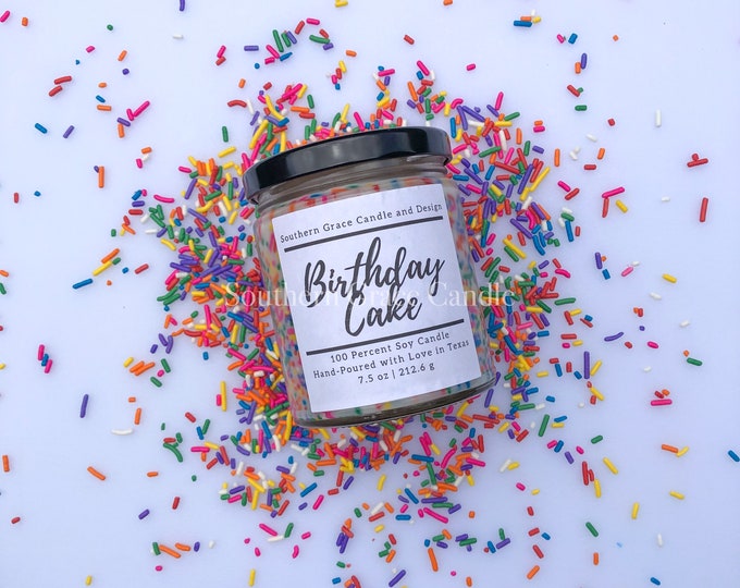 Birthday Cake Soy Candle