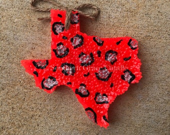 Leopard Texas Freshie / Texas Car Freshie / Texas Car Scent / Texas Car Candle / Leopard Car Freshie / Leopard Texas Car Scent