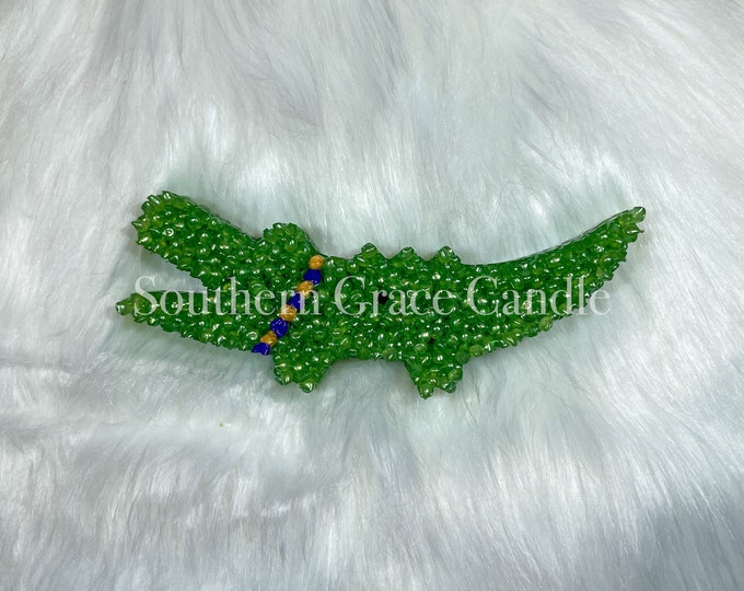 Mardi Gras Alligator Car Freshie