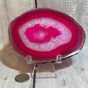 Large Natural or Dyed Agate Slices (Multiple Colors)