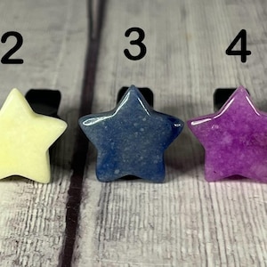Crystal Car Vent Clips - Stars (Multiple Materials)