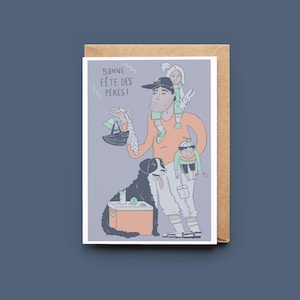 Father's Day | Greeting card | Greeting card | Without text | Illustration | Florence MB | IllustreFlo | Montreal | Quebec