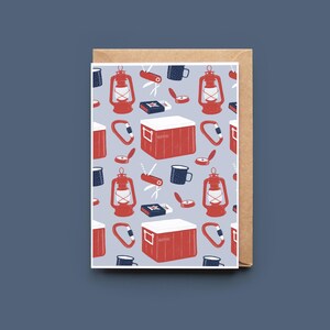 Camping gear | Greeting card | Greeting card | Without text | Illustration | Florence MB | IllustreFlo | Montreal | Quebec |