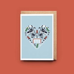 Love of hockey | Greeting card | Without text | Illustration | Florence MB | IllustreFlo | Montreal | Quebec